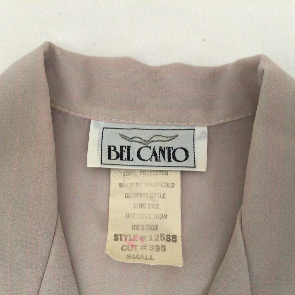 Bel Canto - Sheer violet short sleeve blouse - Picture 4 of 9